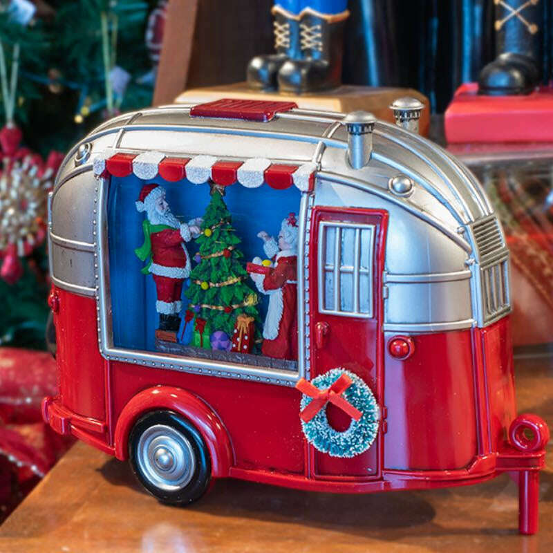 Camper Lave Light with Santa Scene