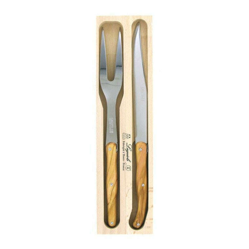 Carving Set Olive Wood