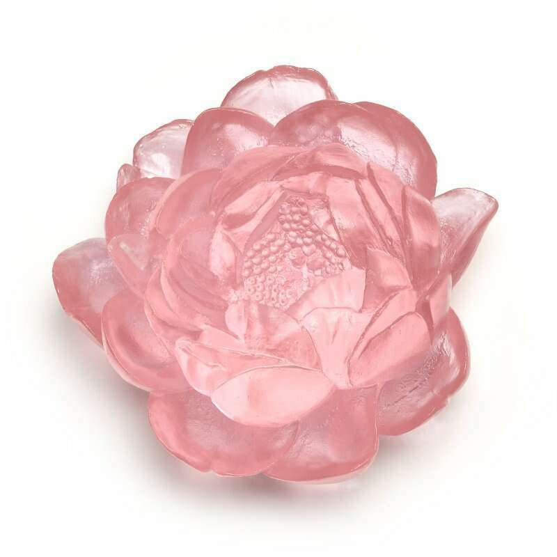 Cast Glass Flower Peony