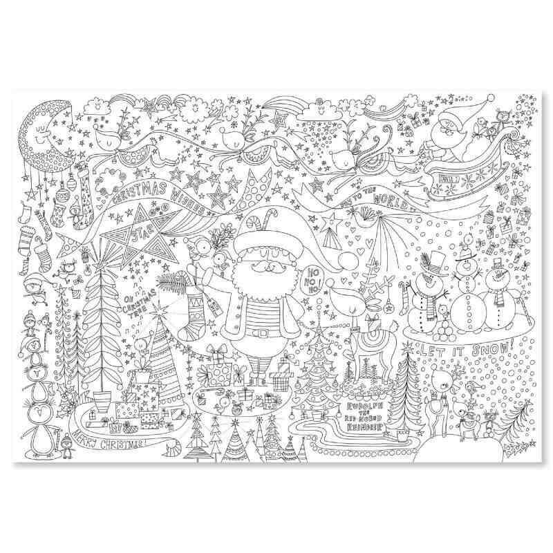 Christmas Colouring Poster