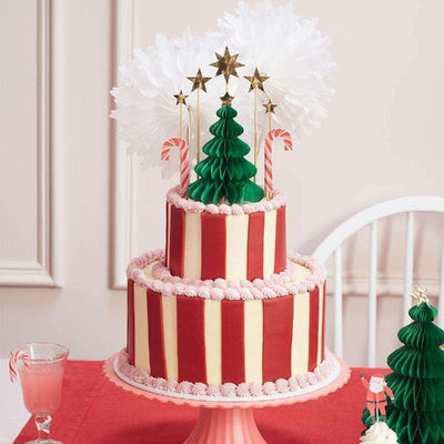 Christmas Honeycomb Cake Topper Set