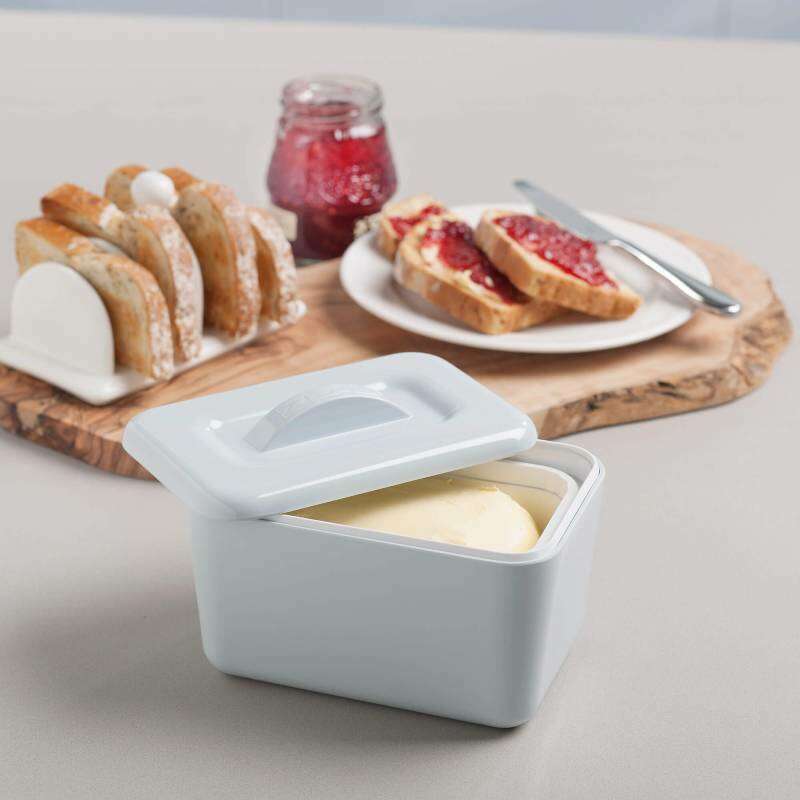 Classic Melamine Butter Dish Neutral