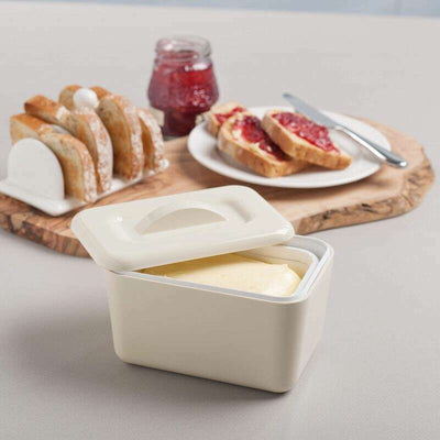 Classic Melamine Butter Dish Neutral