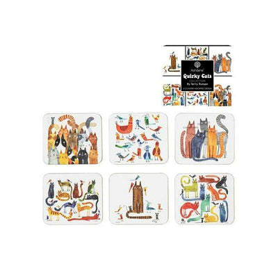 Coasters Quirky Cats 6 Pack