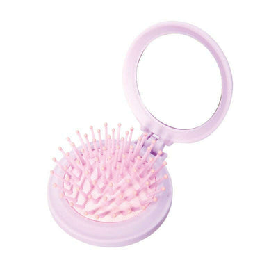 Compact Hairbrush & Mirror Unicorn