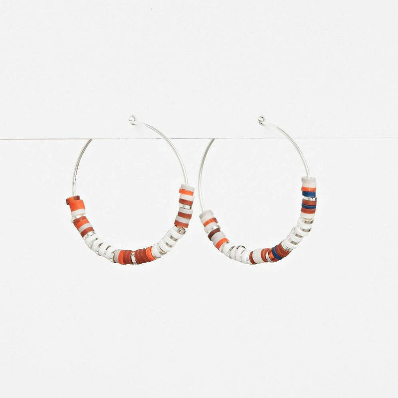 Earrings Fimo Hoop Terracotta