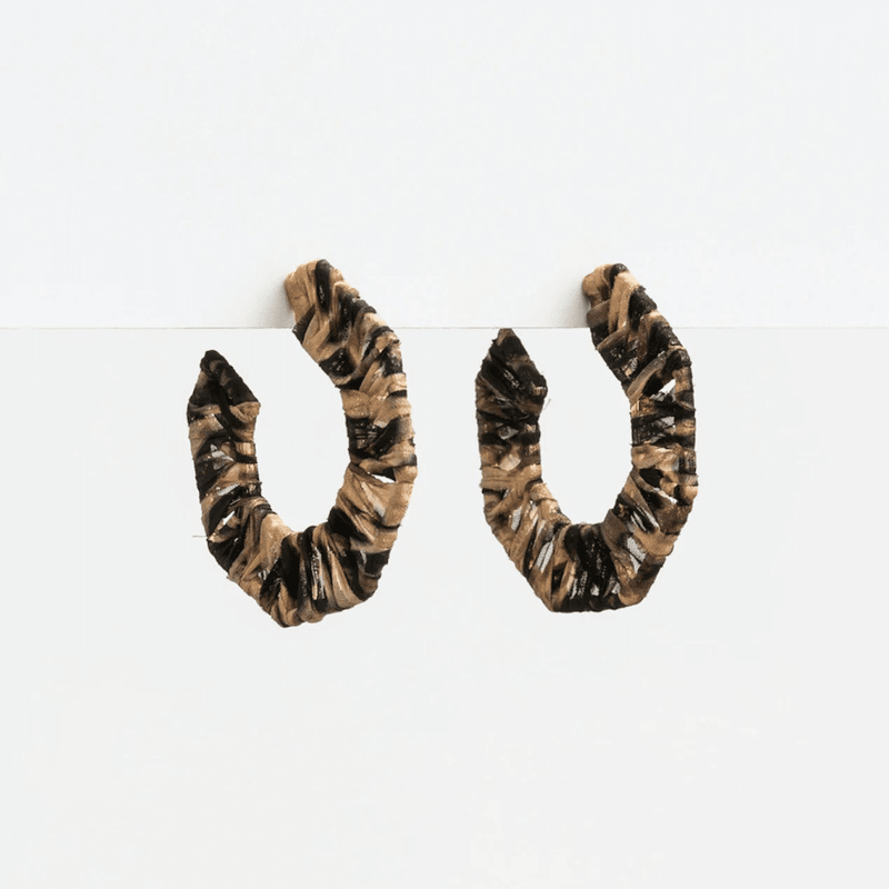 Earrings Hex Leopard