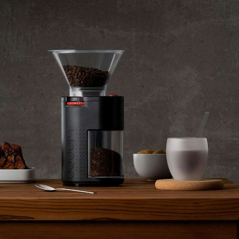 Electric Burr Coffee Grinder with Plastic Catcher