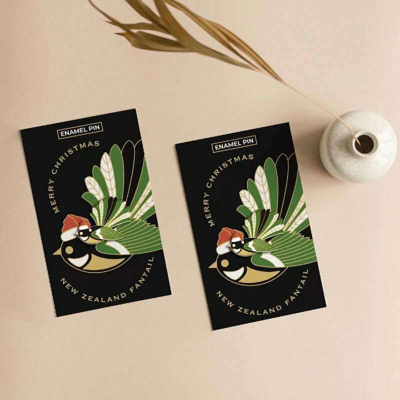 Enamel Pin Christmas Fantail