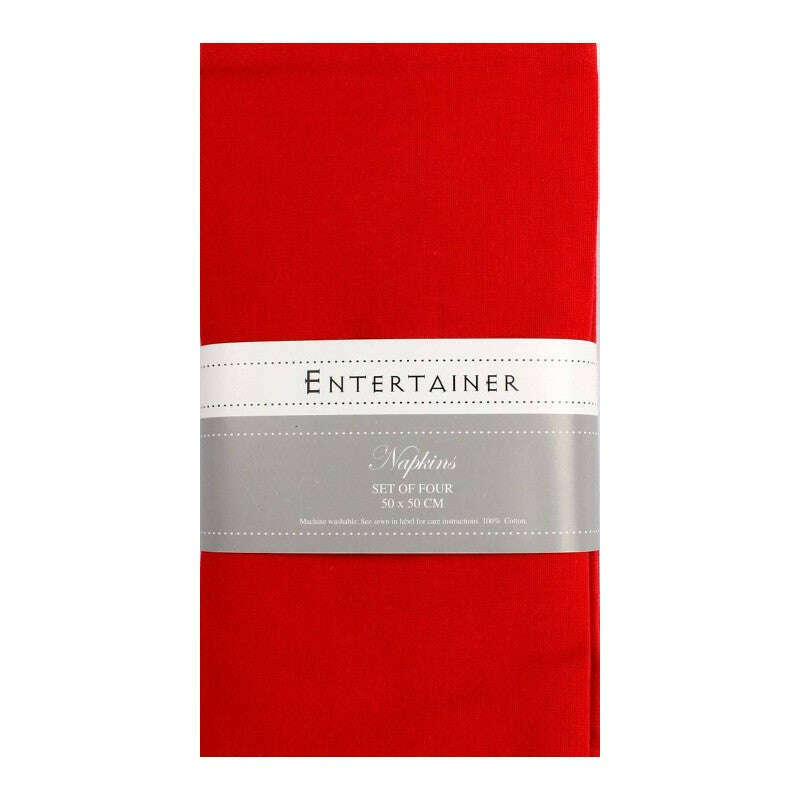 Entertain Napkin  Set of 4 Red