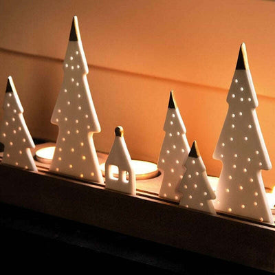 Fir Tree Tealight Holder Set