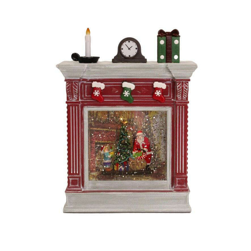 Fireplace Lava Santa Scene