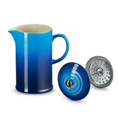 French Coffee Press Azure Blue