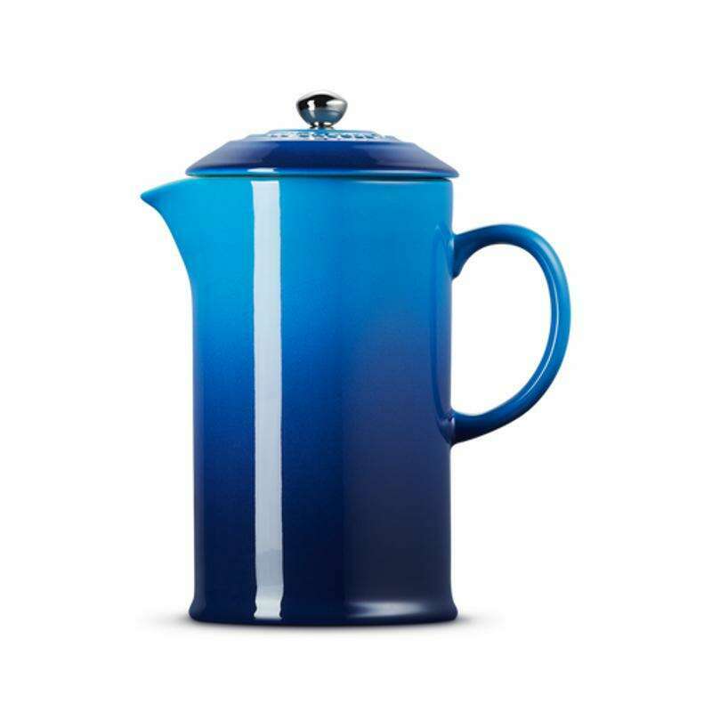 French Coffee Press Azure Blue