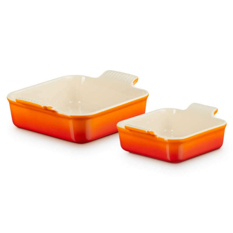 Heritage Square Dishes Set of 2