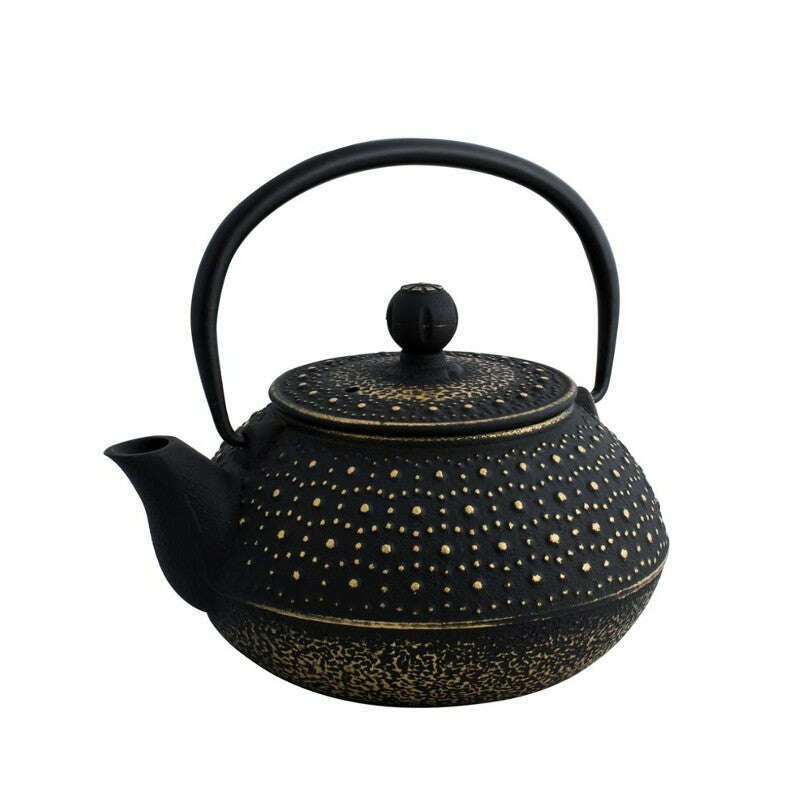 Imperial Cast Iron Teapot 800ml Black/Gold