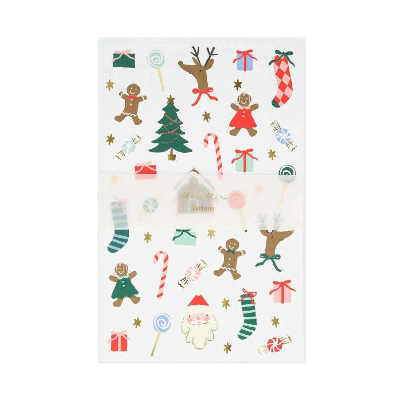 Jolly Christmas Temporary Tattoo Sheets