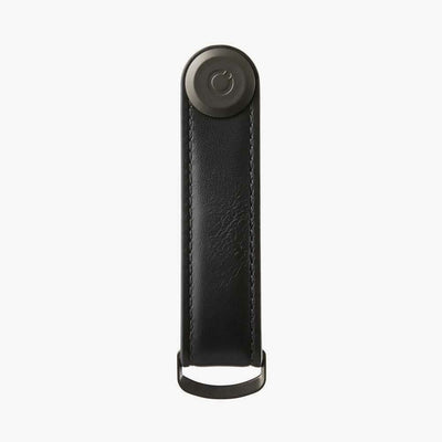 Key Organiser Leather Black with Black Stitching