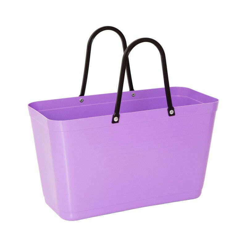 Large Hinza Bag Green Plastic Lilac