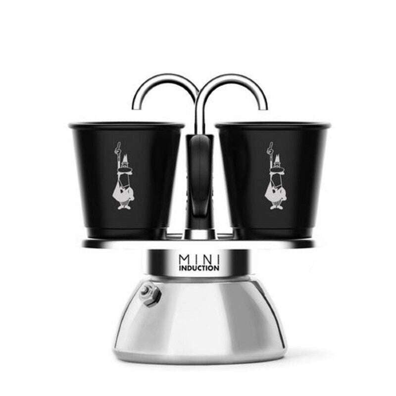 Mini Express Espresso Maker Induction Black 2 Cup Set