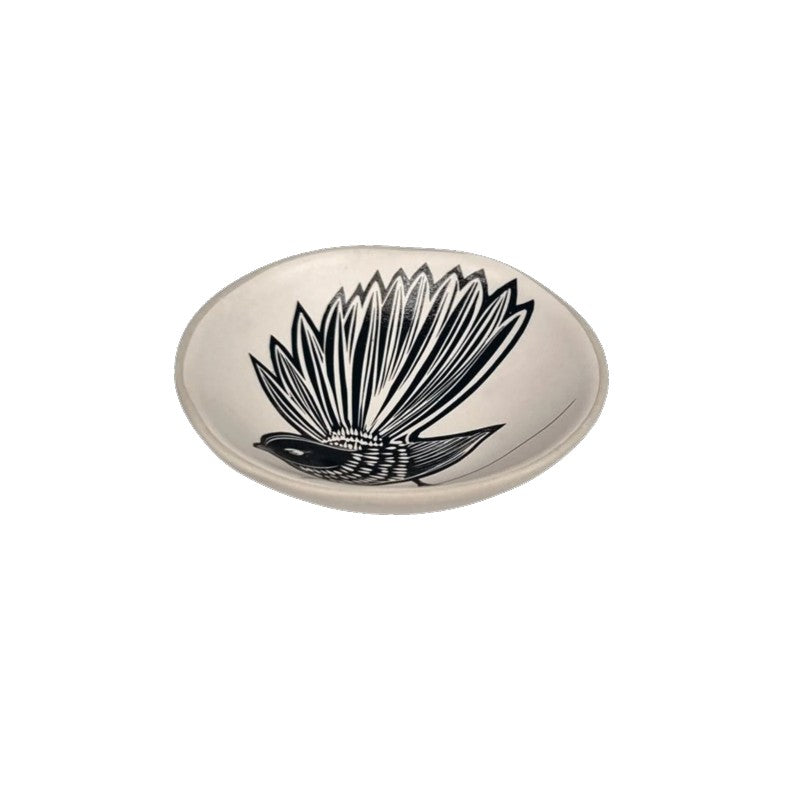 Bowl- Piwakawaka Black and White 7cm