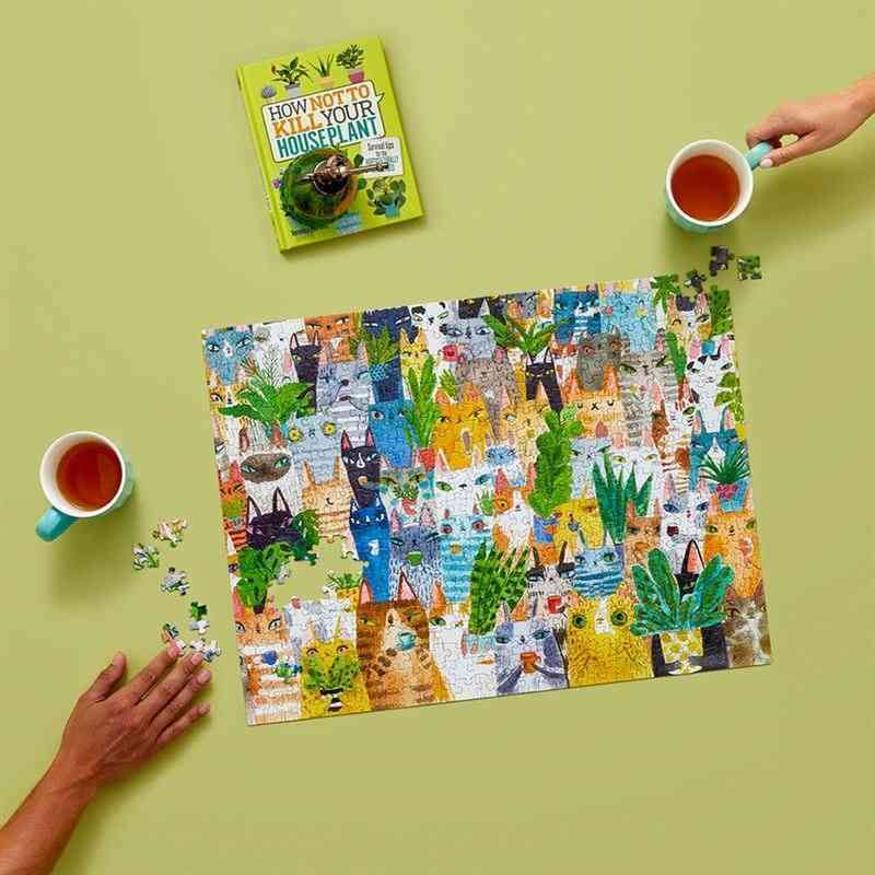 Puzzle Cat Plant Exchange 500 Pce