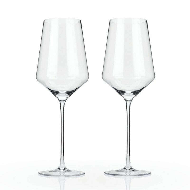 Raye Crystal Bordeaux Glasses Set of 2