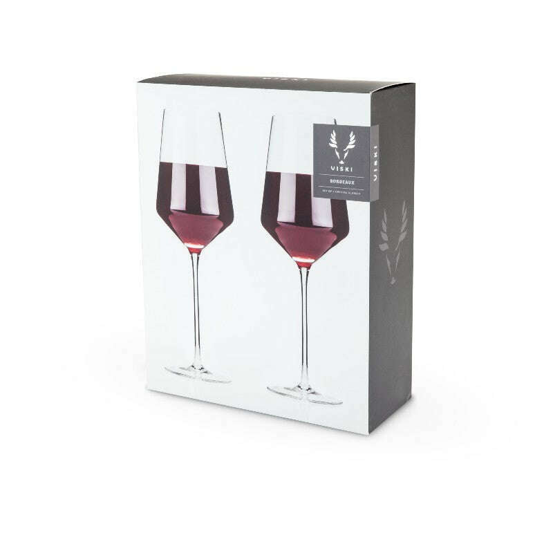 Raye Crystal Bordeaux Glasses Set of 2