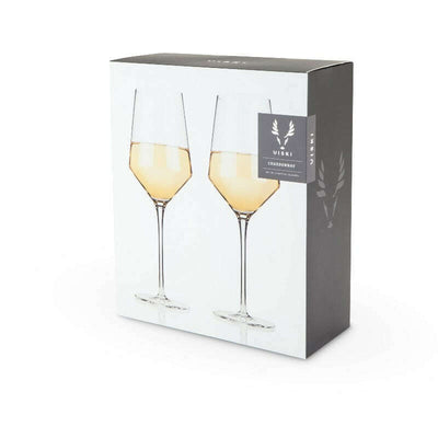 Raye Angled Crystal Chardonnay Glasses Set of 2