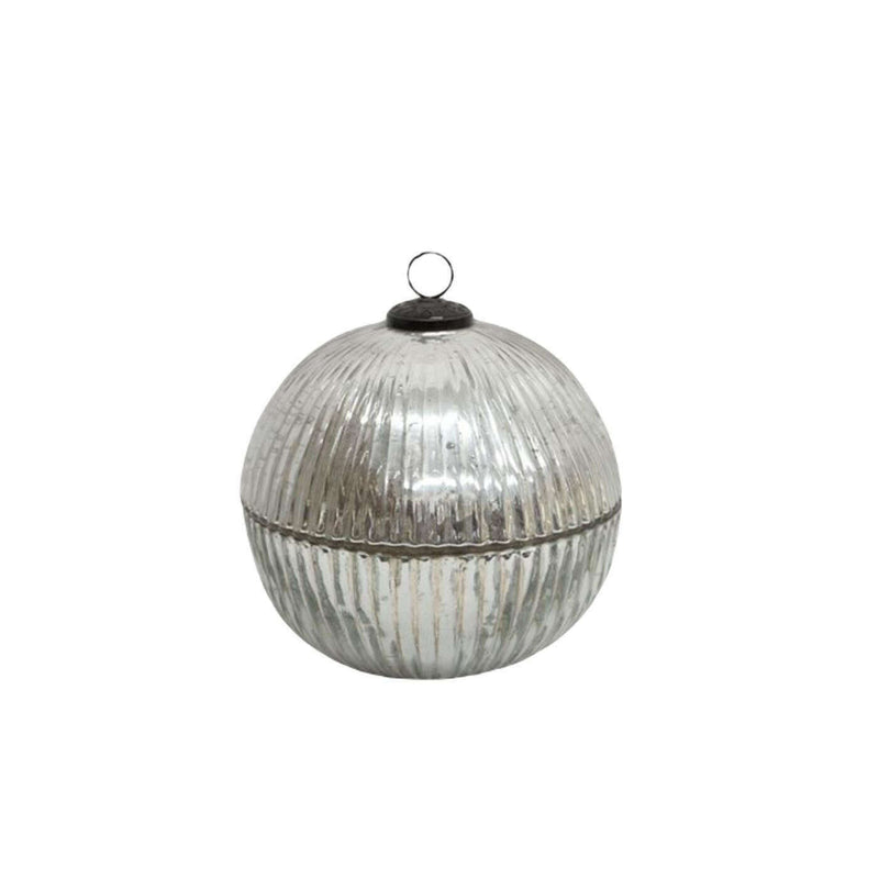 Ribbed Bauble Candle Large