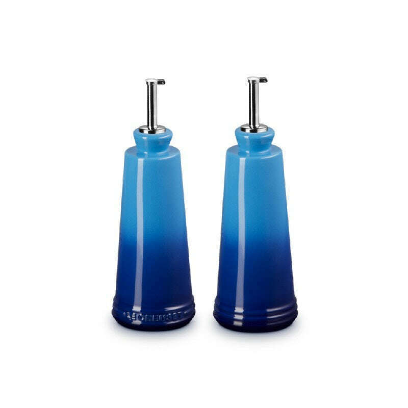 Signature Oil & Vinegar Set Azure Blue