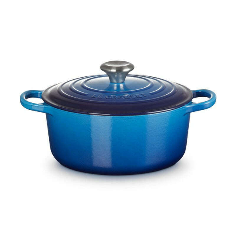 Signature Round Casserole Azure Blue