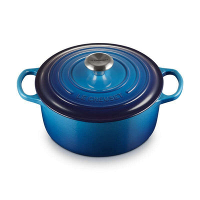 Signature Round Casserole Azure Blue