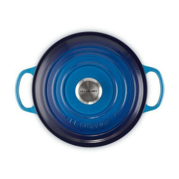 Signature Round Casserole Azure Blue