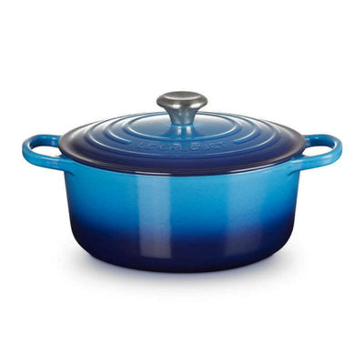 Signature Round Casserole Azure Blue