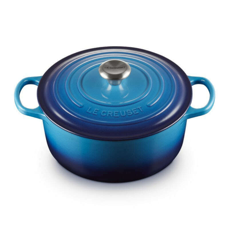 Signature Round Casserole Azure Blue