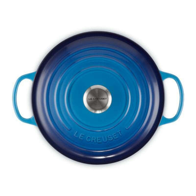 Signature Round Casserole Azure Blue