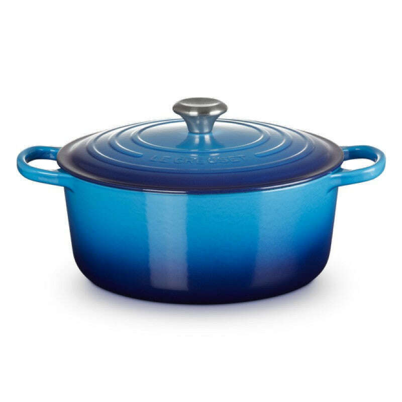 Signature Round Casserole Azure Blue