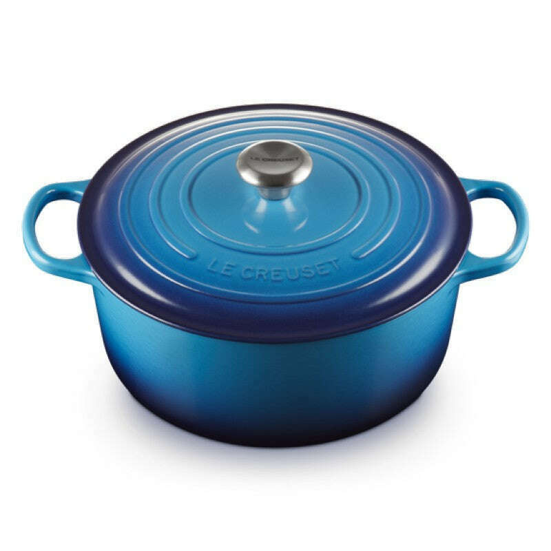 Signature Round Casserole Azure Blue