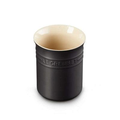 Small Utensil Jar Satin Black