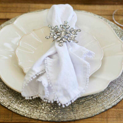 Snowflake Beaded Napkin Ring