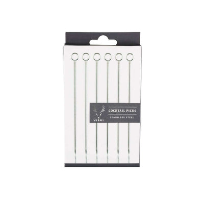 Stainless Steel Cocktail Picks 6 Pack