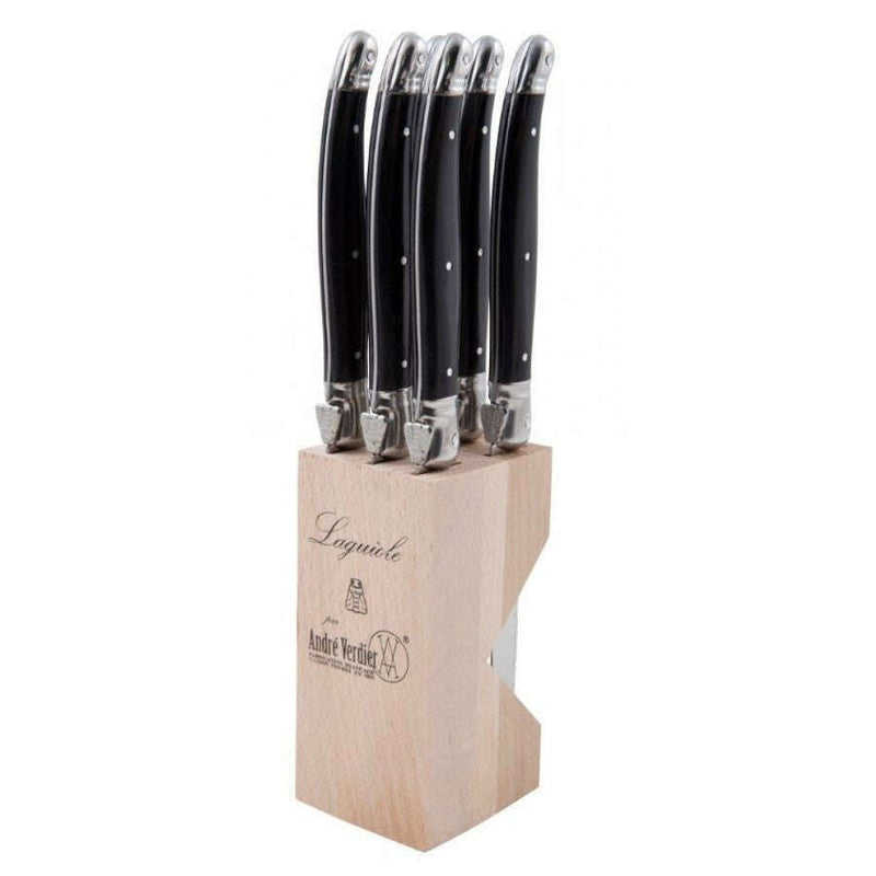 Steak Knife Block Set 6 Black