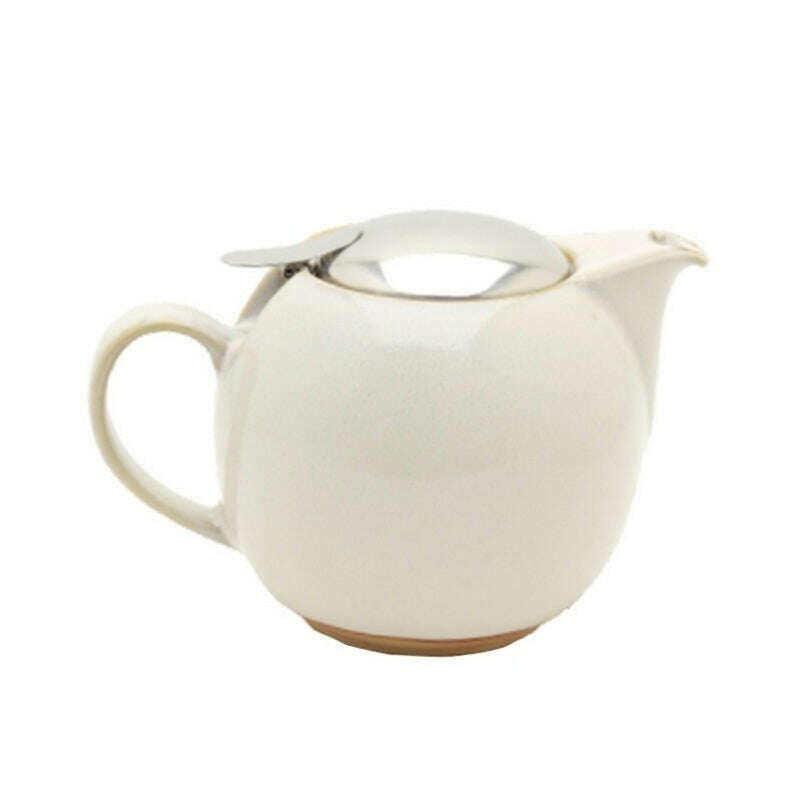 Teapot 680ml Earth Natural White