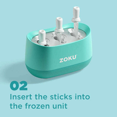 Triple Quick Ice Pop Maker Light Blue