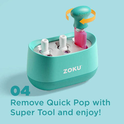 Triple Quick Ice Pop Maker Light Blue