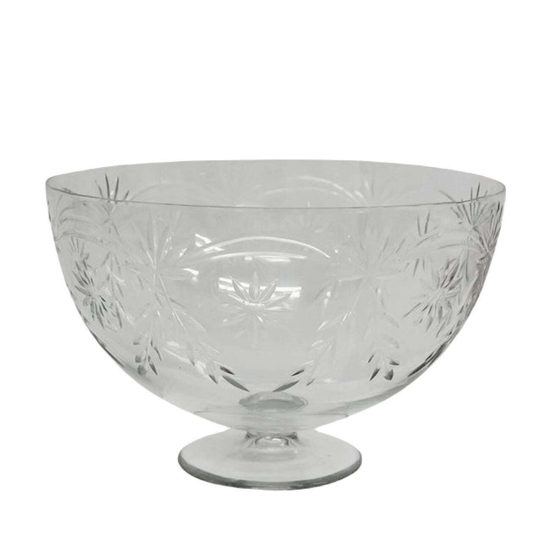 Vintage Cut Glass Bowl Large