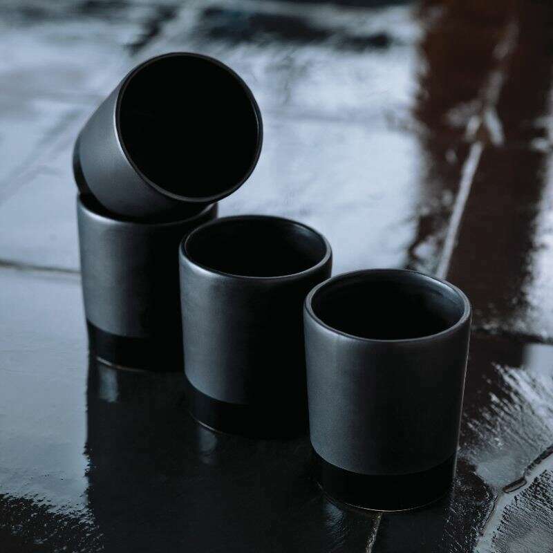 Warren Black Stoneware Tumblers Set of 2