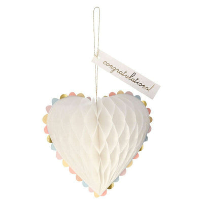 Wedding Card Honeycomb Heart