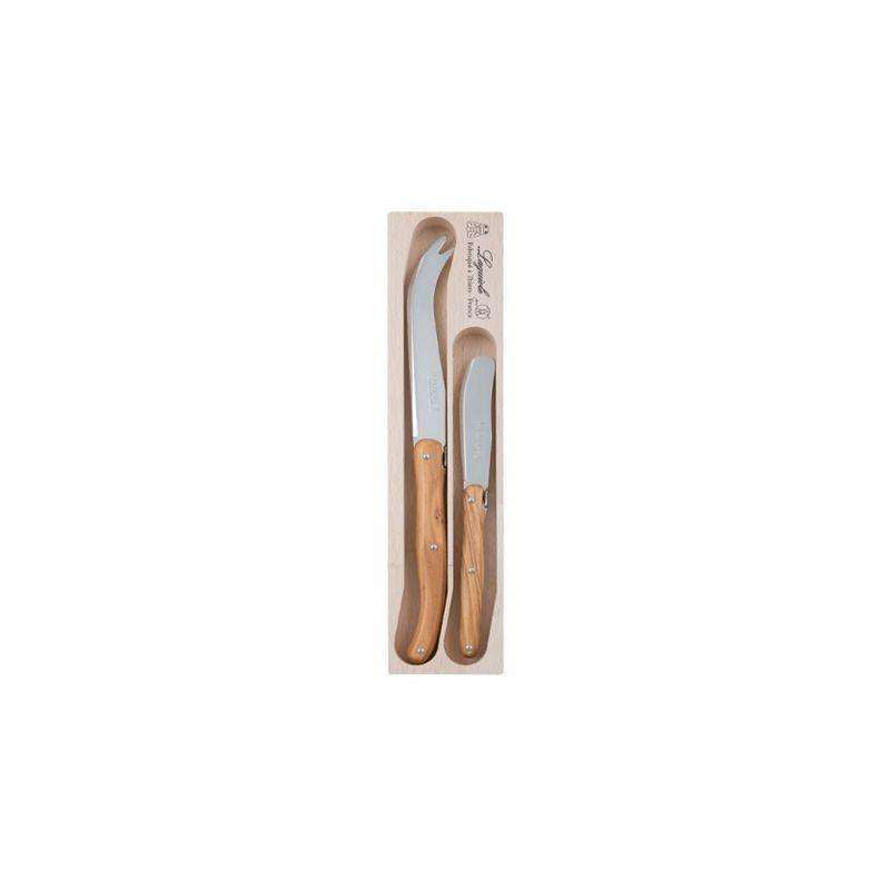 Debutant 2 Piece Cheese Set Olive Wood